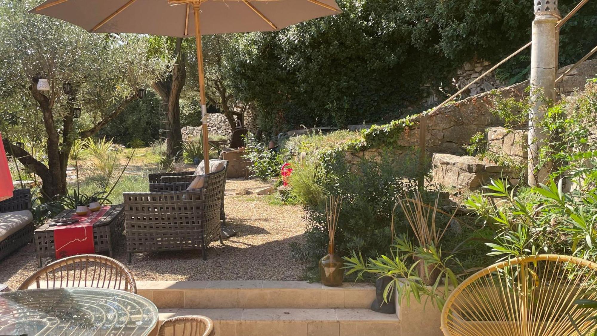 Jolie Annexe Du Mas Dans Le Coeur De La Garrigue Nimoise Villa Nîmes Buitenkant foto