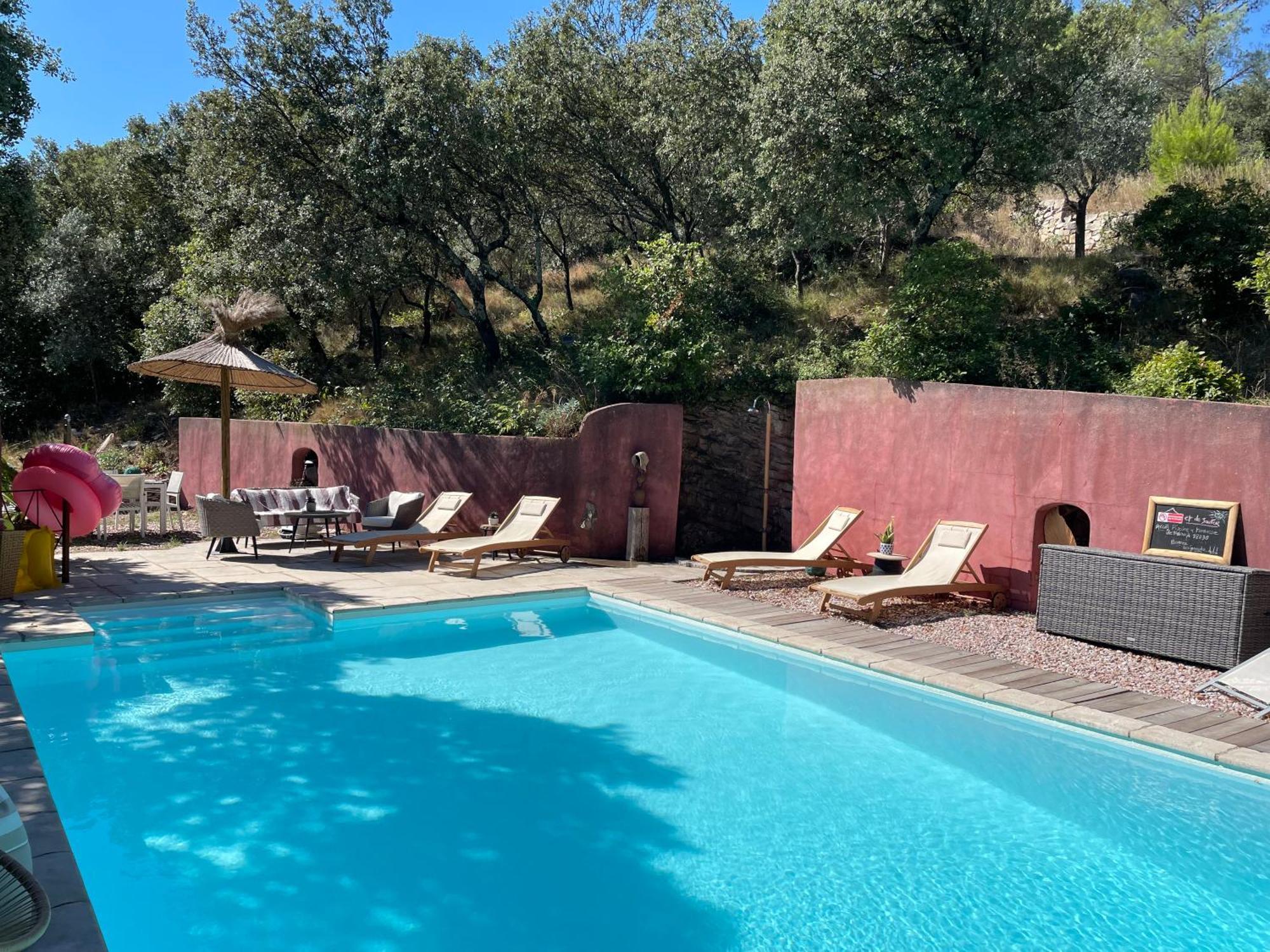 Jolie Annexe Du Mas Dans Le Coeur De La Garrigue Nimoise Villa Nîmes Buitenkant foto